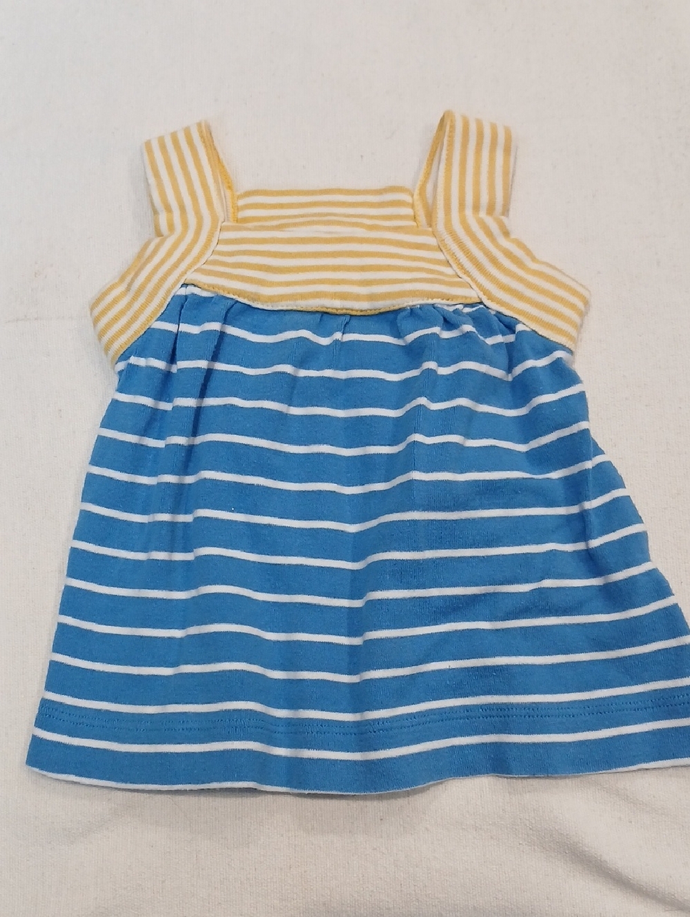 Hanna Andersson Yellow & Blue Striped Tank Dress